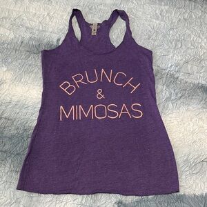 111. Next Level Apparel Purple Tank Top with Graphic